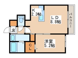 レジーナＮ２２の物件間取画像